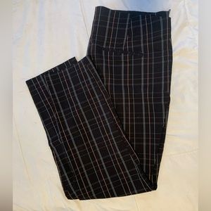 Target - A New Day - Size Zip Plaid Stretch Skinny Cropped Pant